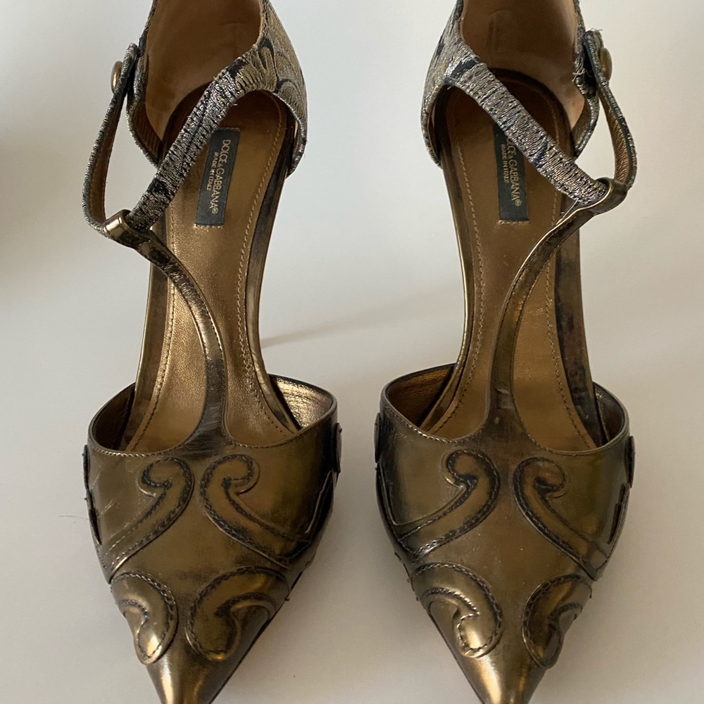 D&G shoes size 8 leather fabric